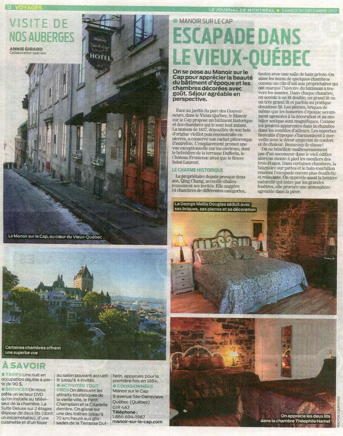 Manoir Sur Le Cap Otel Québec Dış mekan fotoğraf